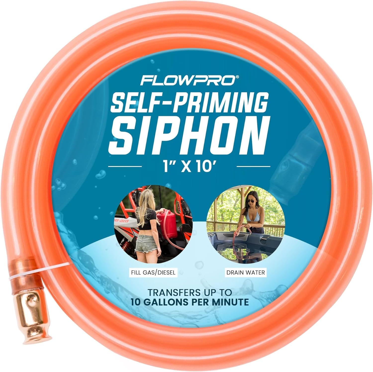 FlowPro 1 inch by 10 foot siphon for draining hot tubs